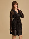 Noir Embellished Shrug