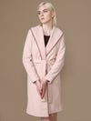 Blush Overcoat With Belt