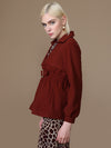 Rusty Peplum Jacket