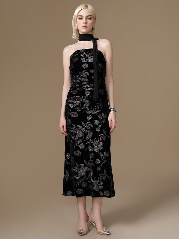 Fiesta Maxi Dress With Stole