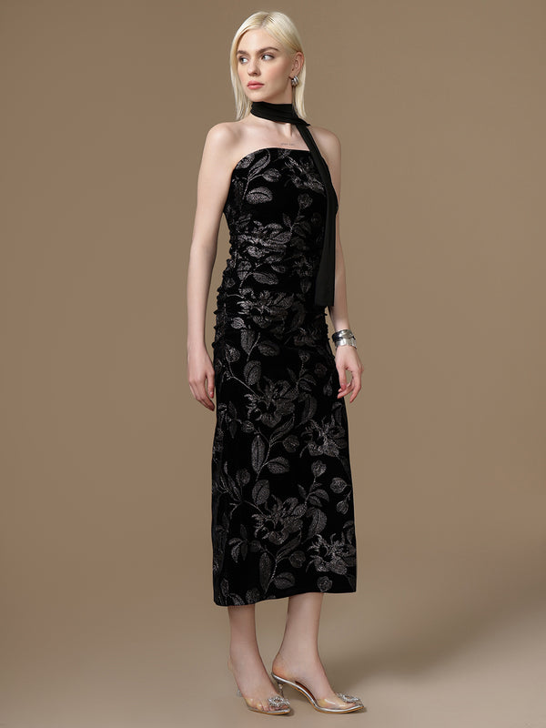 Fiesta Maxi Dress With Stole