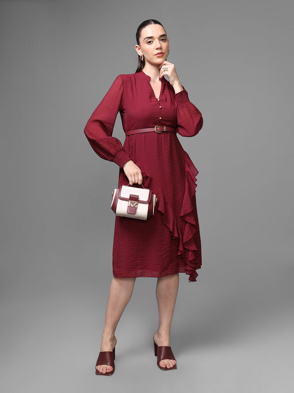 Athena Midi Dress W Belt