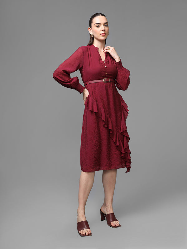 Athena Midi Dress W Belt