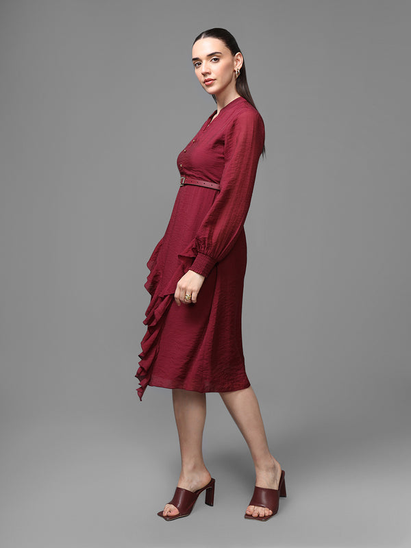 Athena Midi Dress W Belt