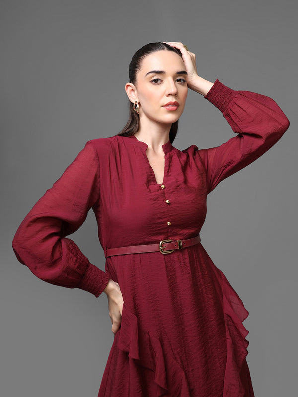 Athena Midi Dress W Belt