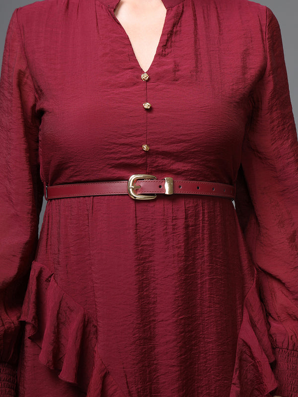 Athena Midi Dress W Belt