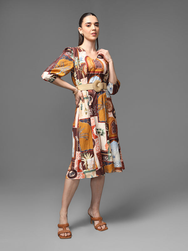Souks Midi Dress W Belt