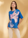 Stitch © Disney Printed T-Shirt With Sequin Work