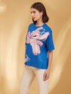 Stitch © Disney Printed T-Shirt With Sequin Work