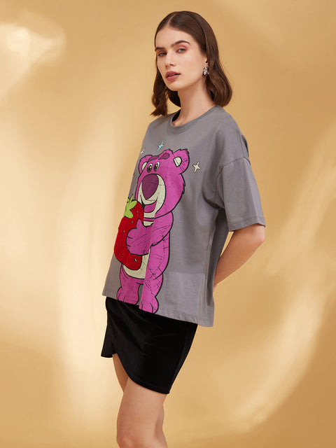 Lotso © Disney Printed T-Shirt With Embroidery