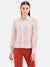 Anne Printed Shirt With Lace Inserts