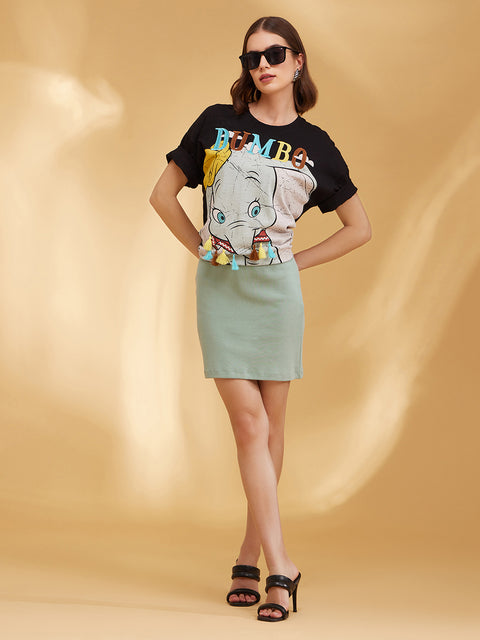 Dumbo © Disney Printed Graphic T-Shirt With Tassels