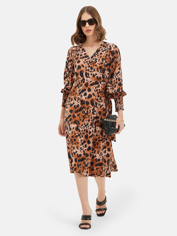 NORA PRINTED MIDI DRESS