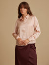 Tia Solid Satin Shirt