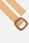 Raffia Broad Summer Belt