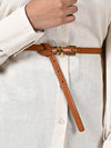 Metal Pin Thin Buckle Belt