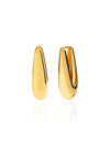 Sleek Teardrop Hoop Earrings