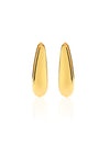 Sleek Teardrop Hoop Earrings