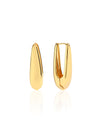 Sleek Teardrop Hoop Earrings