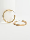 Chic Textured Bold Hoop Earrings