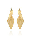 Metallic Leaf Drop Earrings