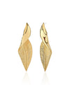 Metallic Leaf Drop Earrings