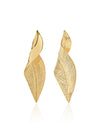 Metallic Leaf Drop Earrings