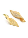 Metallic Leaf Drop Earrings