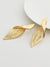 Metallic Leaf Drop Earrings