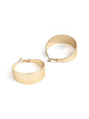 Sophisticated Flat-Cut Hoops