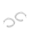 Abstract Round Hoop Earrings