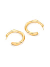 Abstract Round Hoop Earrings