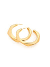 Abstract Round Hoop Earrings