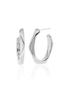 Abstract Round Hoop Earrings