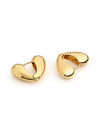 Chic Heart Contour Stud Earrings