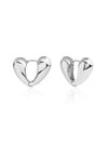 Chic Heart Contour Stud Earrings