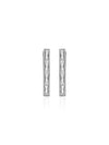 Rectangular Embellished Mini Hoops