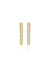 Rectangular Embellished Mini Hoops
