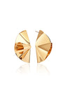 Aurora Half-Round Metal Earrings