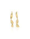 Elegant Twisted Metal Drop Earrings