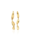 Elegant Twisted Metal Drop Earrings