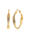 Nero Grand Abstract Hoop Earrings