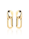 Dazzling Double Loop Drop Earrings