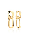 Dazzling Double Loop Drop Earrings