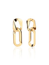 Dazzling Double Loop Drop Earrings