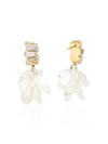 Luna Floral Crystal Statement Earrings