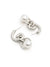 Glamorous Dual-Ring Pearl Earrings