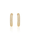 Elegant Oval Huggie Earrings