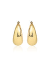 Elegant Drop-Shaped Hoop Earrings