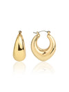 Elegant Drop-Shaped Hoop Earrings